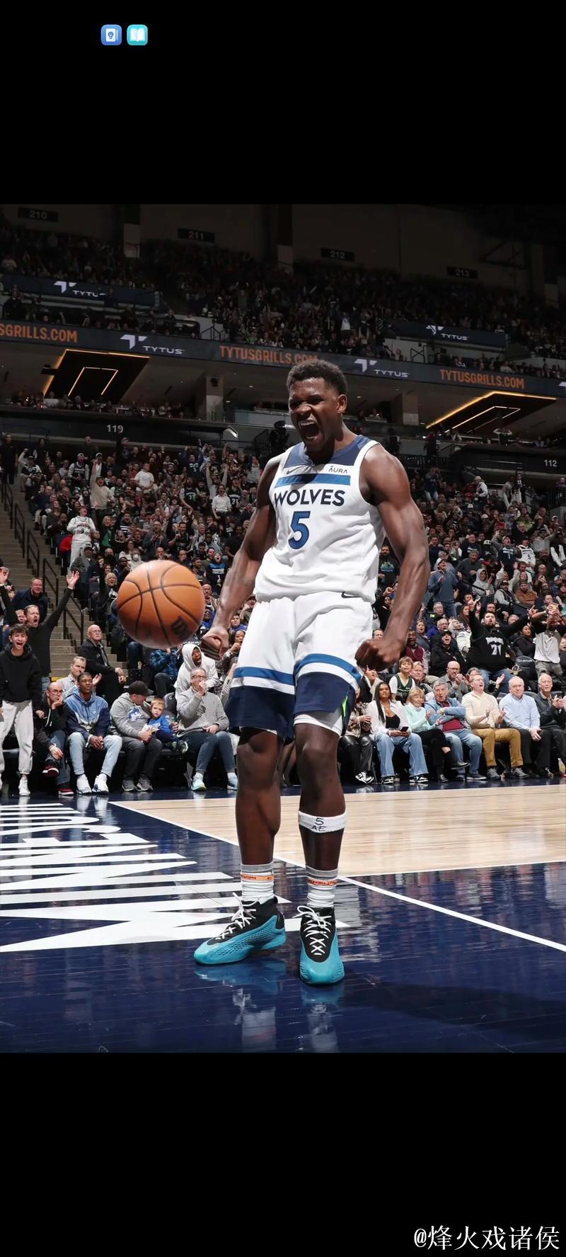 NBA-爱德华兹突破生涯1万分 米切尔30+7 森林狼击败骑士